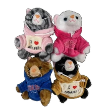 MACSKA  PULCSIBAN, ÜLŐ, 4 FÉLE, 14CM-ES