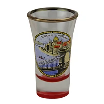 KUPICA ÜVEG HOSSZÚ SZÍNES-C