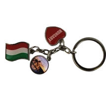 KULCSTARTÓ FÉM ZÁSZLÓ+KÖR+SZÍV PARLAMENT ESTE 723562