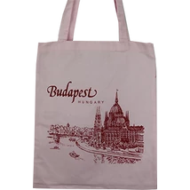 VÁSZONTÁSKA SZINES ALAPON BUDAPEST,PARLAMENT, Rózsaszín