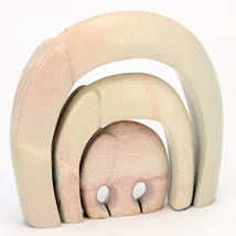 AFRIKAKŐ ELEFÁNT SET 15CM/3 AF