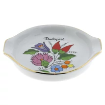 HAMUTÁL KIS KEREK KALOCSAI PORCELÁN - Budapest felirattal