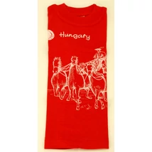 PÓLÓ GYEREK LOVAS/HAJÓS Lovas, Hungary felirattal, piros