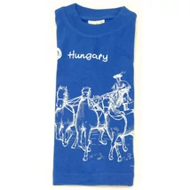 PÓLÓ GYEREK LOVAS/HAJÓS Lovas, Hungary felirattal, kék