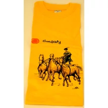 PÓLÓ GYEREK LOVAS/HAJÓS Lovas, Hungary felirattal, sárga
