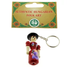 KULCSTARTÓ FA LÁNY piros, csomagolt