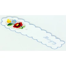 KÖNYVJELZŐ RISELT KALOCSAI Hungary felirattal, kék, csomagolt