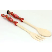 NYELES PÁR FIGURÁS Budapest felirattal, piros, csomagolt