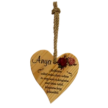 SZÍVECSKE FA, SZEZONÁLIS  DEKORÁCIÓVAL Anya