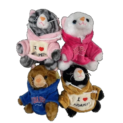 MACSKA  PULCSIBAN, ÜLŐ, 4 FÉLE, 14CM-ES