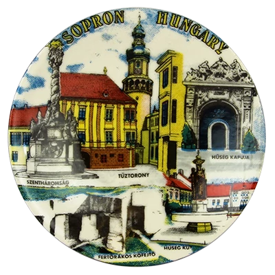 FALITÁL PORCELÁN 9CM Sopron