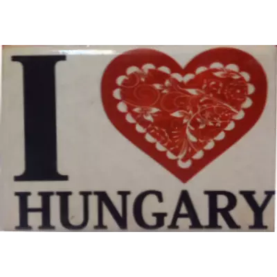 HŰTŐMÁGNES KERÁMIA I LOVE HUNGARY+SZÍV 5*7CM