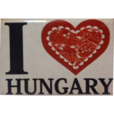 HŰTŐMÁGNES KERÁMIA I LOVE HUNGARY+SZÍV 5*7CM