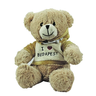 MACI KAPUCNIS PULCSIS Budapest felirattal, világosbarna