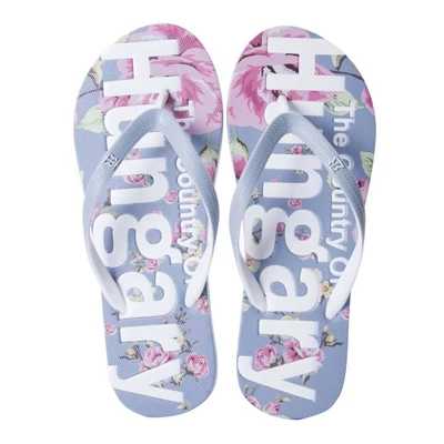 RR Női strandpapucs, virágos Szabina-B