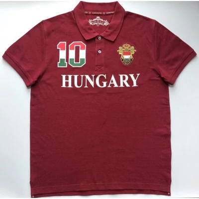 RR FÉRFI PÓLÓ HUNGARY MINTÁS KRISZTIÁN-A