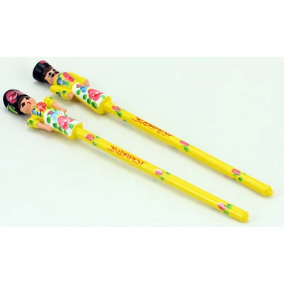 CERUZA FA*2 CS.Budapest felirattal, sárga, csomagolt