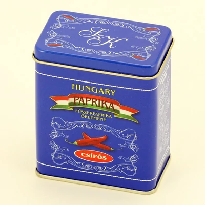 PAPRIKA SZÍNES FÉMDOBOZOS 50gr Csípős, kocka